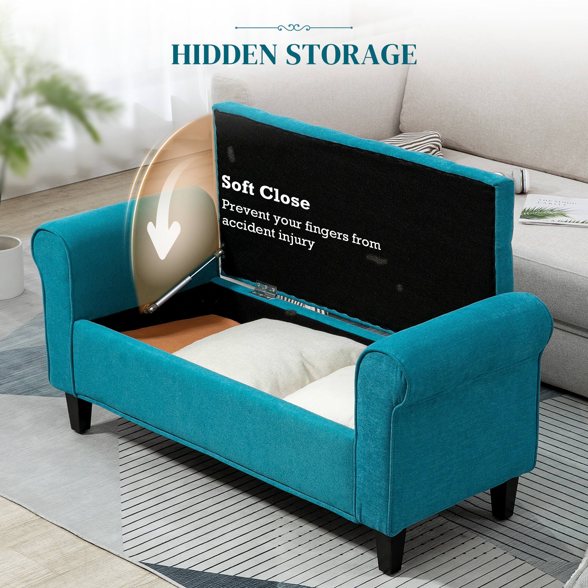 HIDDEN STORAGE

Soft Close
Prevent your fingers from accident injury