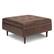 Front. Simpli Home - Shay Mid Century Large Square Coffee Table Storage Ottoman - Distressed Chestnut Brown.