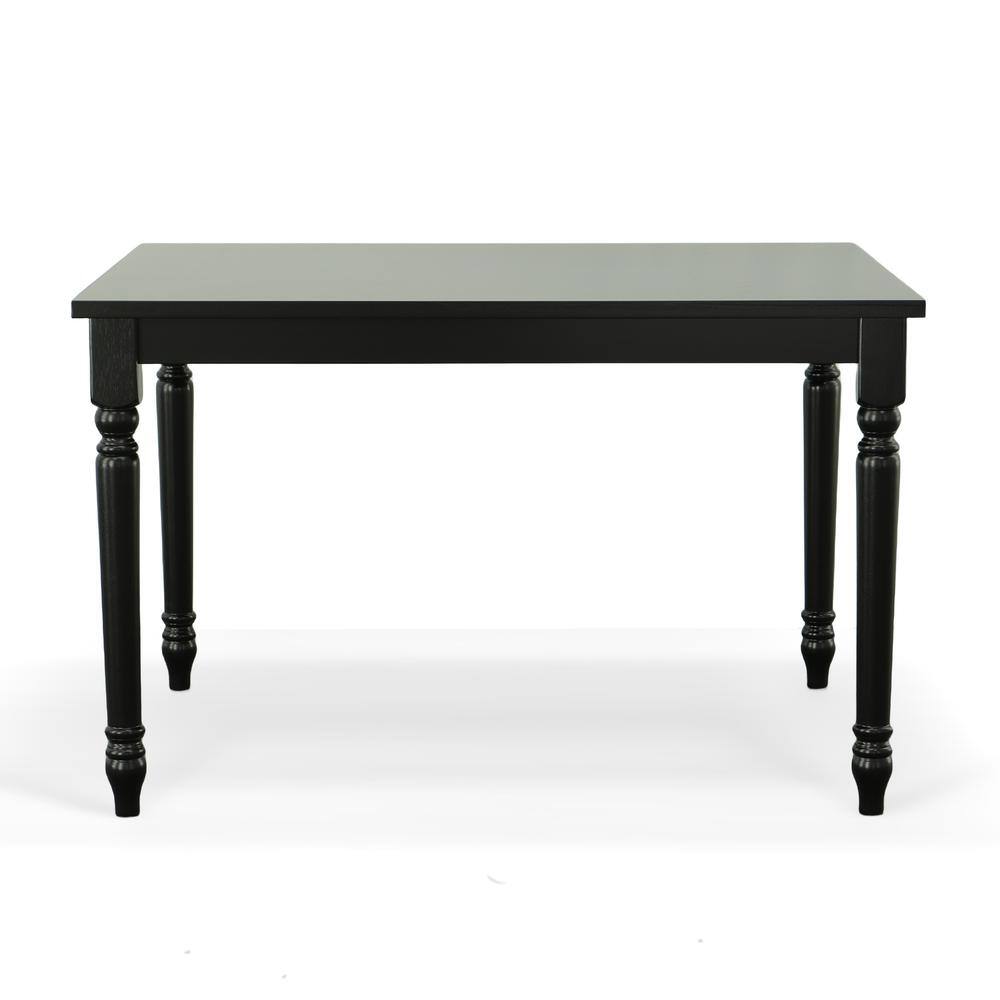 Alt View 1. Carolina Chair & Table - Draven Farmhouse Dining Table - Black - Black.