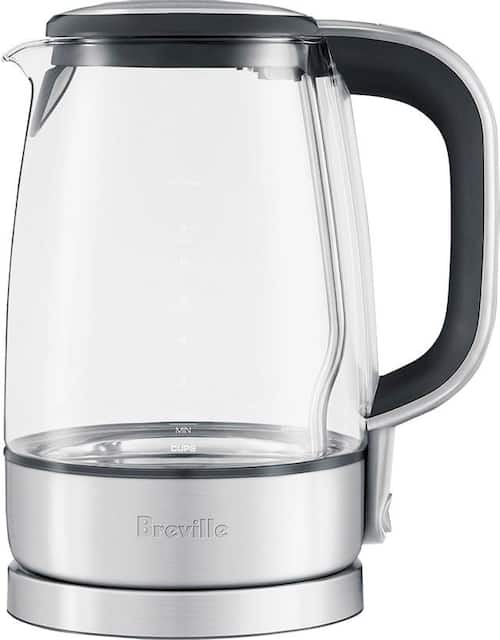 Breville The Crystal Clear 7 Cup Electric Glass Kettle Brushed Stainless Steel Bke595xl Best Buy