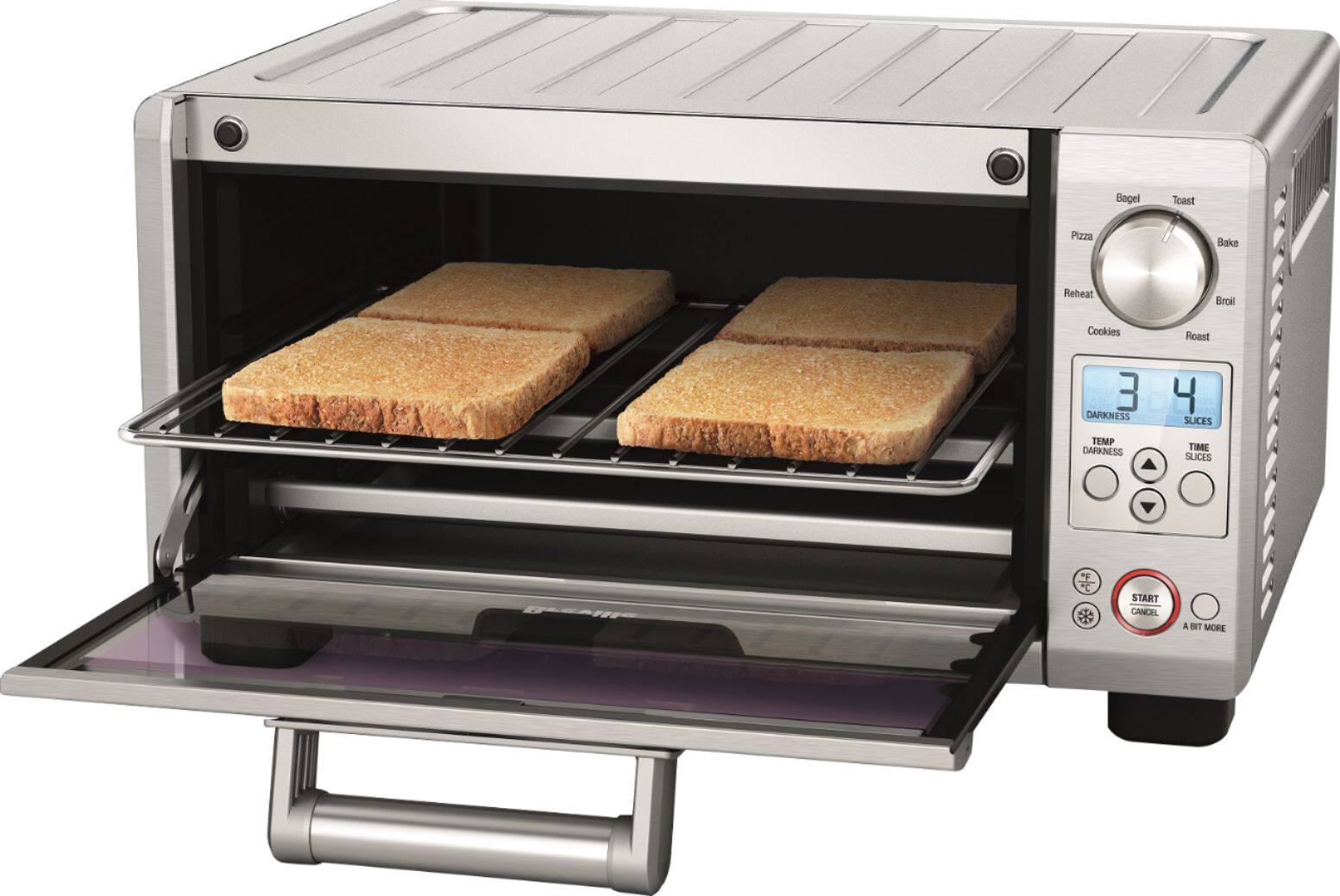 Left. Breville - the Mini Smart Oven - Stainless Steel.