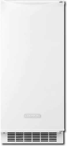 Front Standard. KitchenAid - 15" 50 lb. Built-in Icemaker - White.