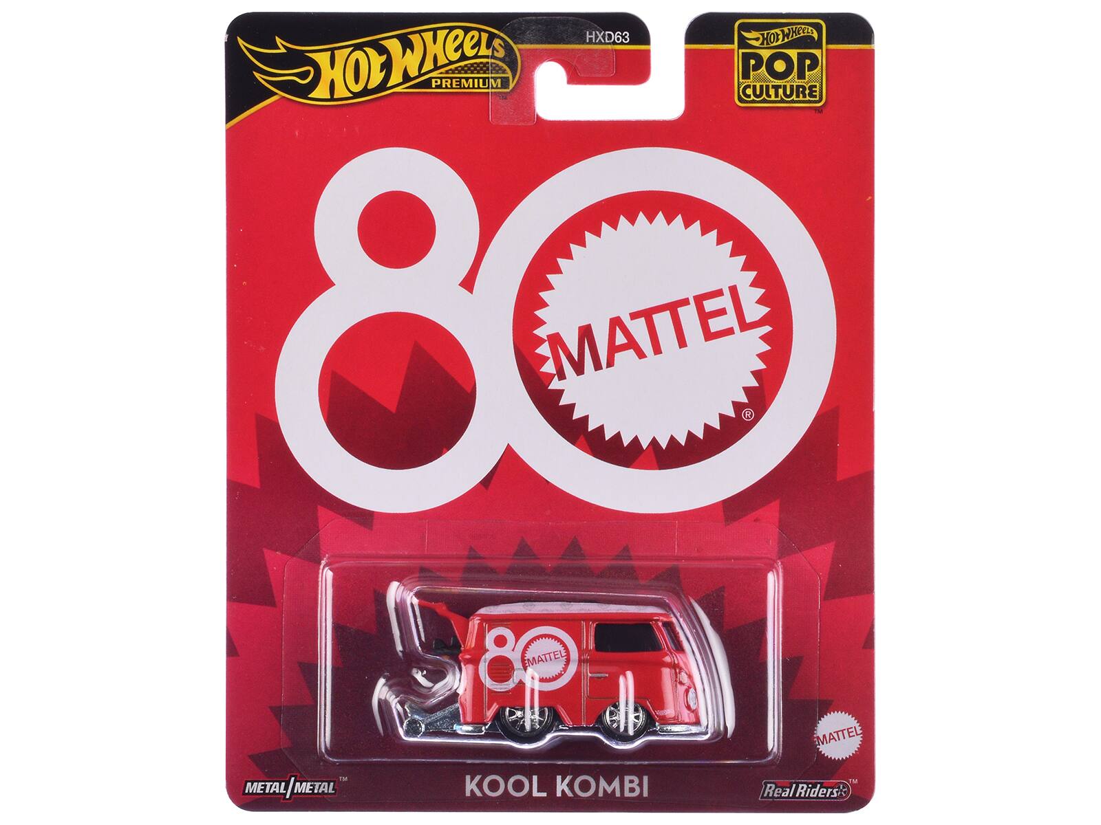 Hot Wheels Premium Pop Culture 80 Mattel  
HXD63  
Metal / Metal  
Kool Kombi  
Real Riders
