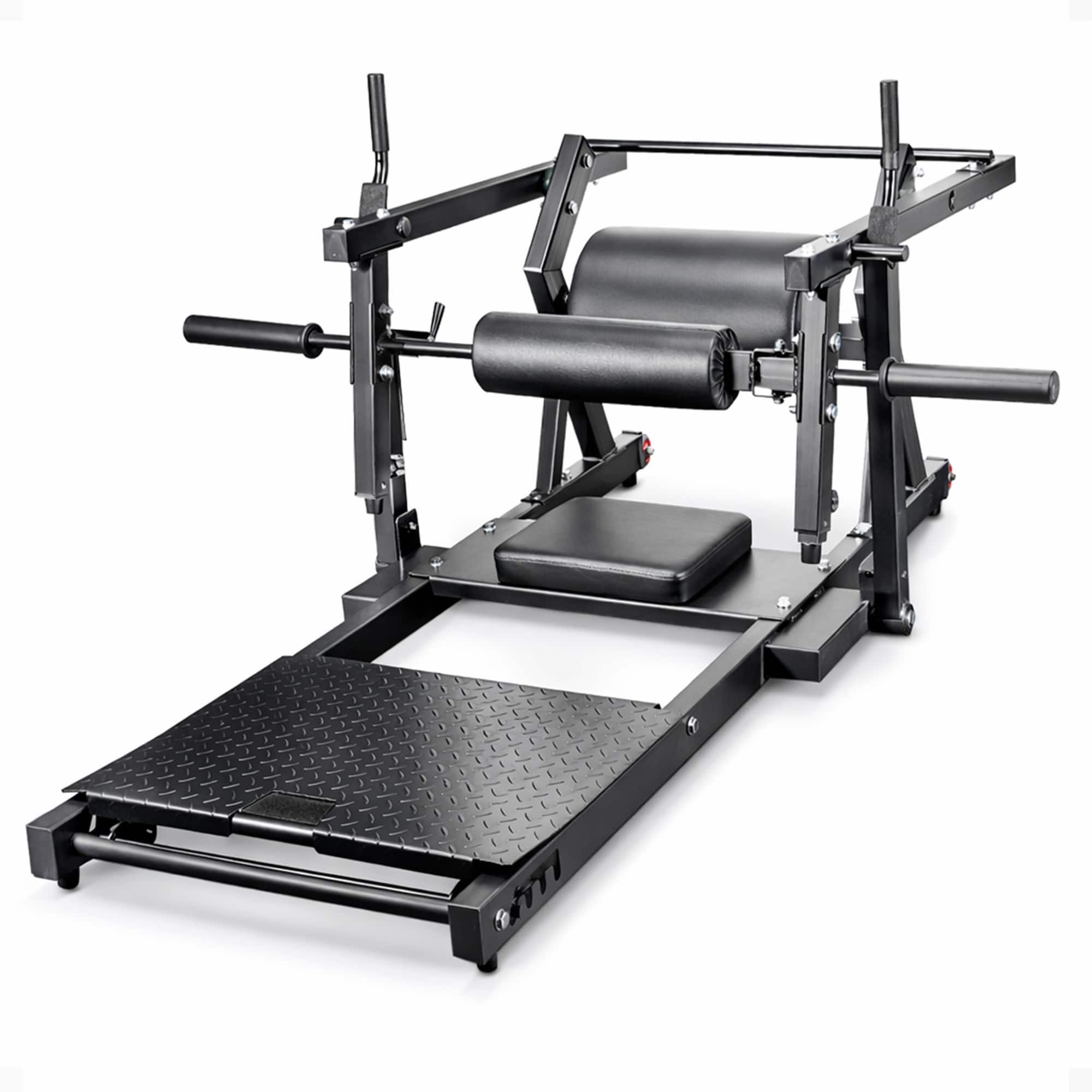 BalanceFrom Fitness - Hip Thrust Machine, Adjustable Synclock Lever for Home Gym - Black