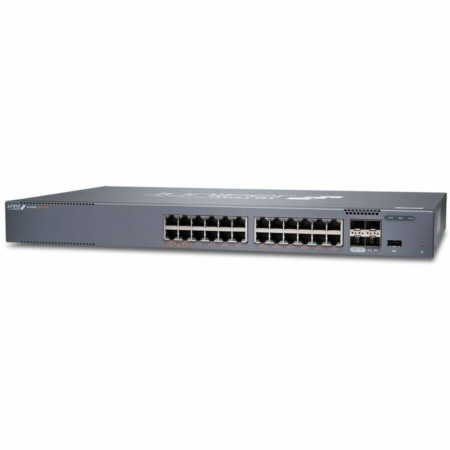 Alt View 2. Juniper - Juniper EX4000-24MP Ethernet Switch - 24 Ports - Manageable - Gigabit Ethernet, 2.5 Gigabit Ethernet, 10 Gigabit - Unknown.