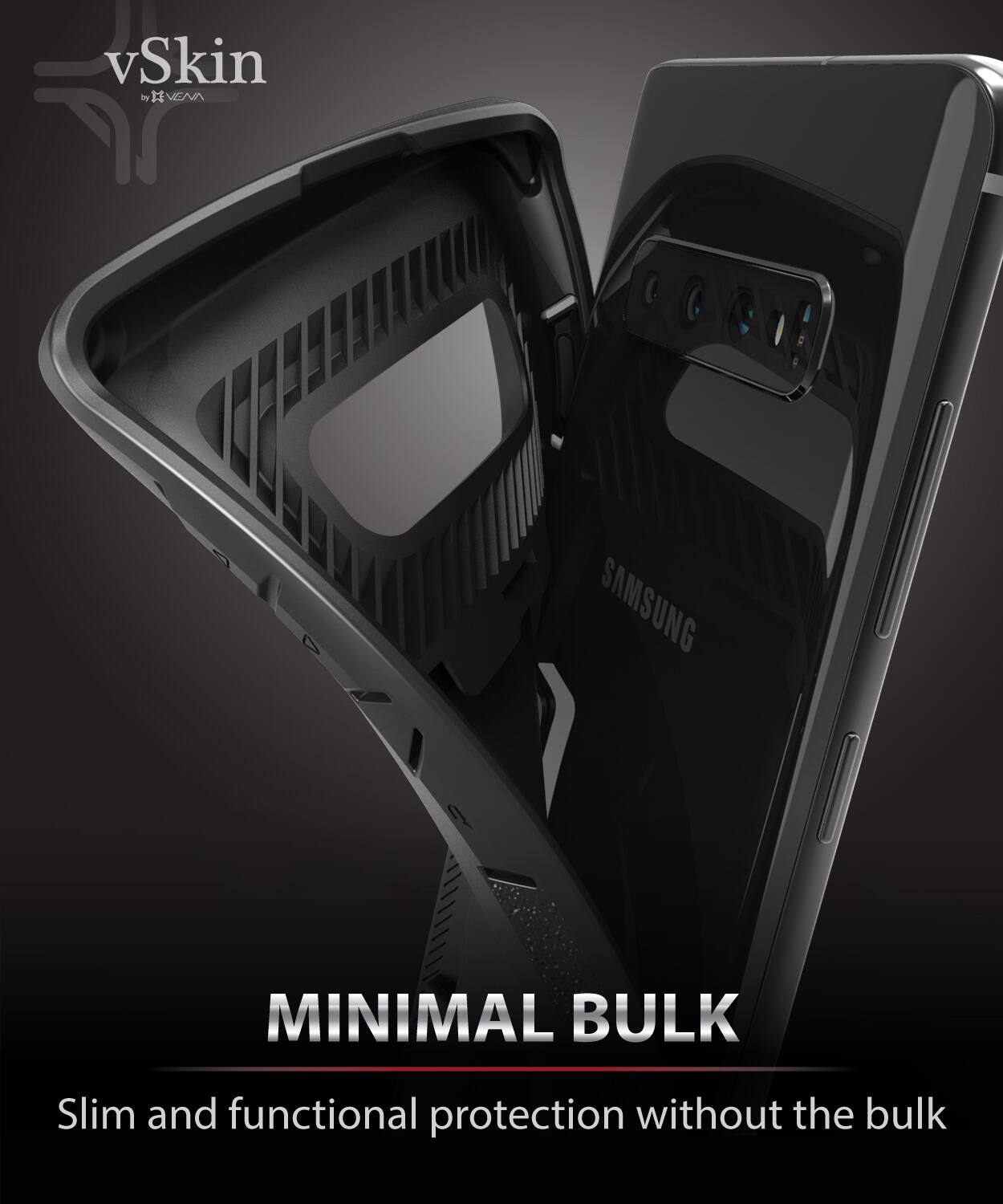 vSkin by IVEN | SAMSUNG | MINIMAL BULK | Slim and functional protection without the bulk
