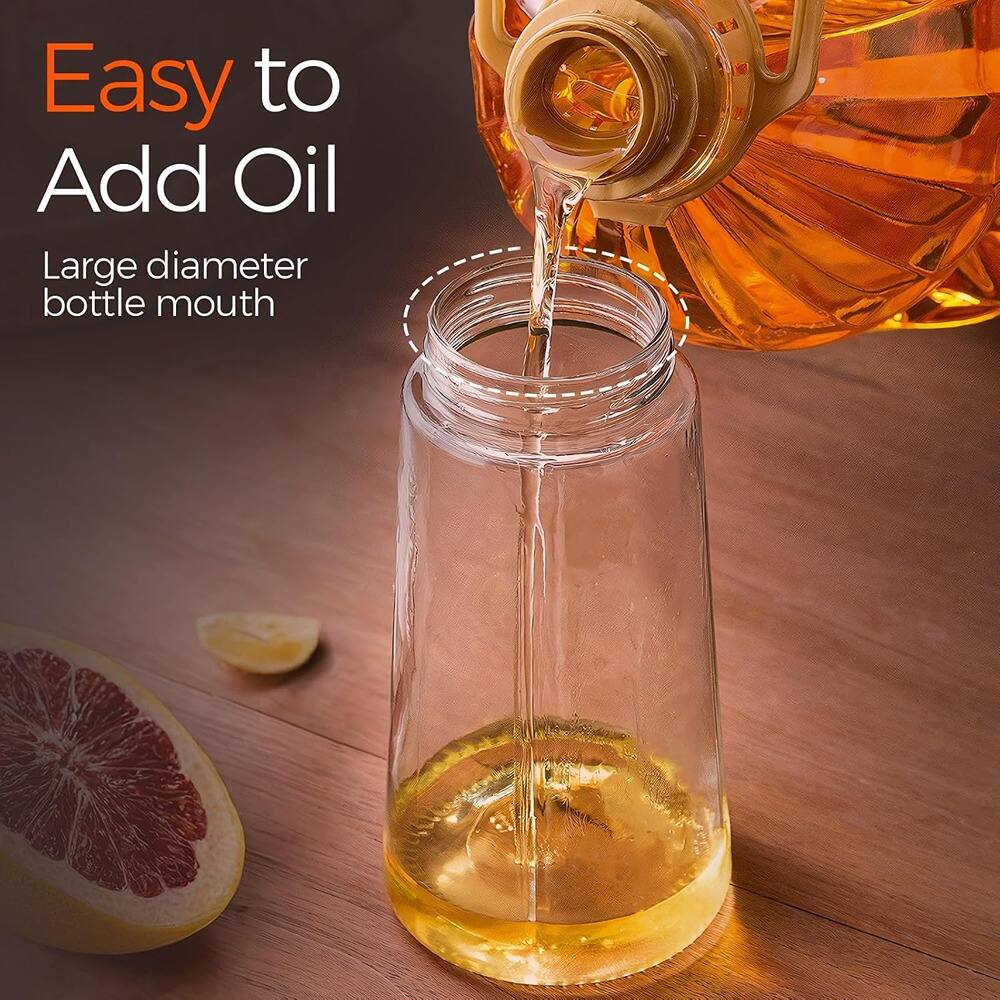 Easy to Add Oil  
Large diameter bottle mouth