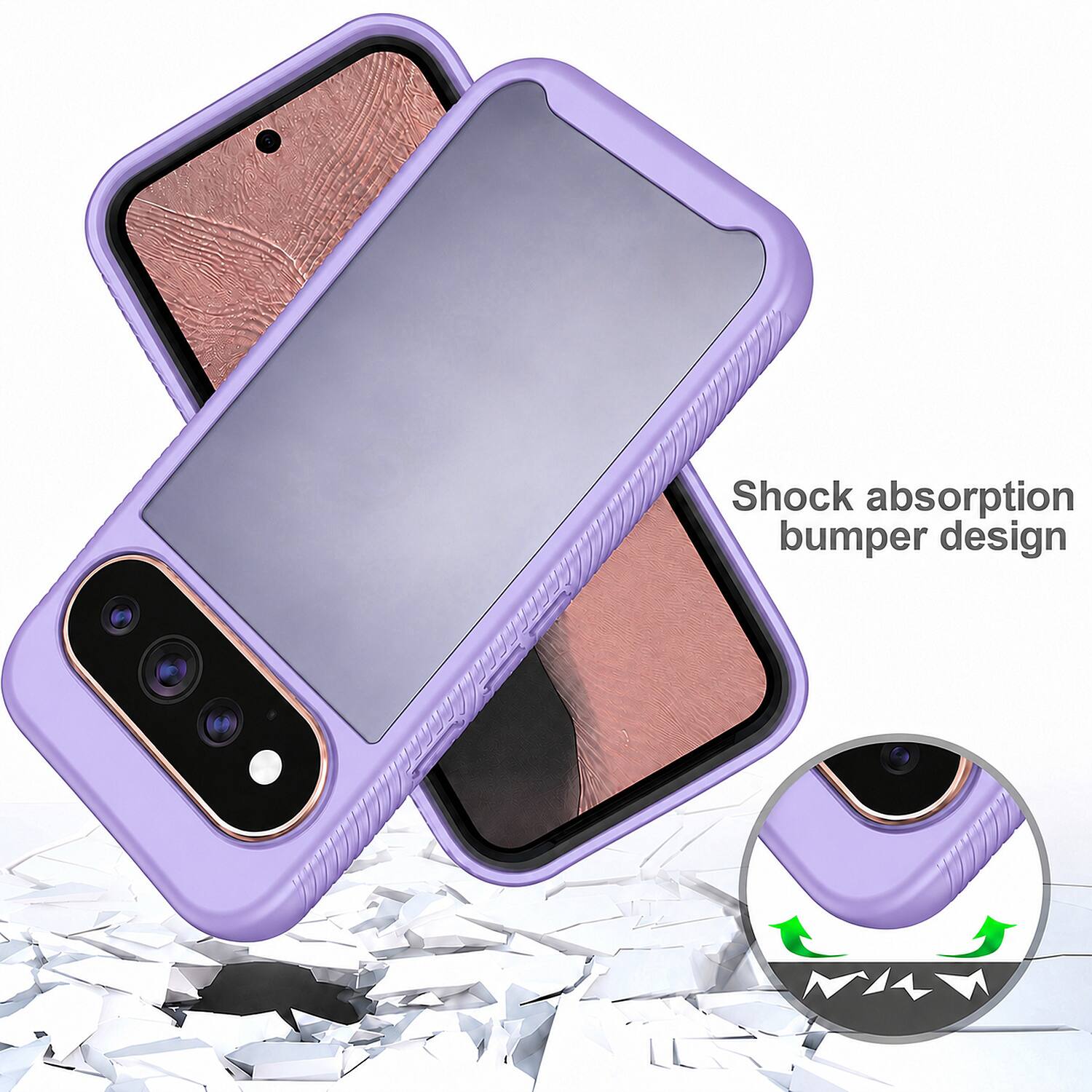 Shock absorption bumper design