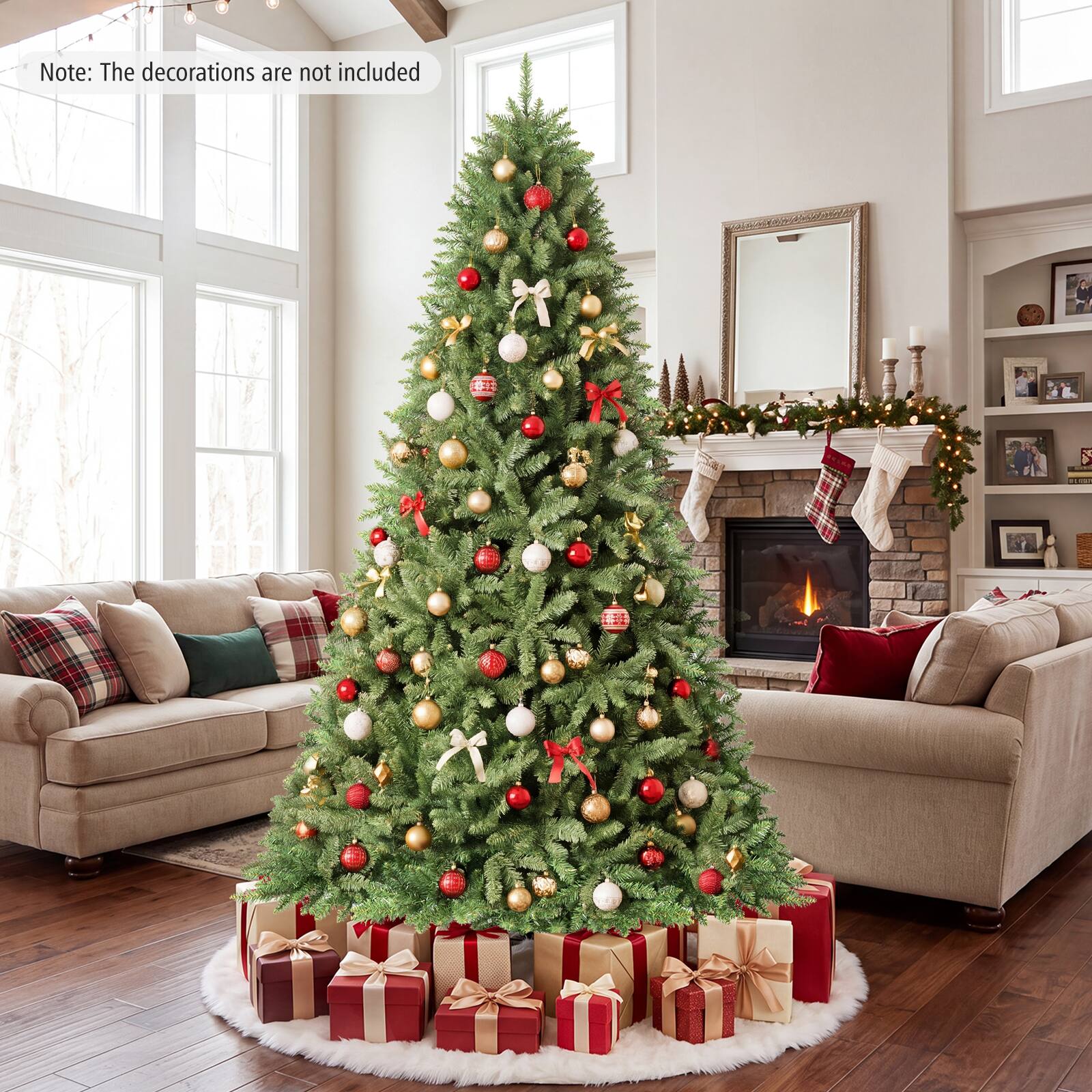 Note: The decorations are not included