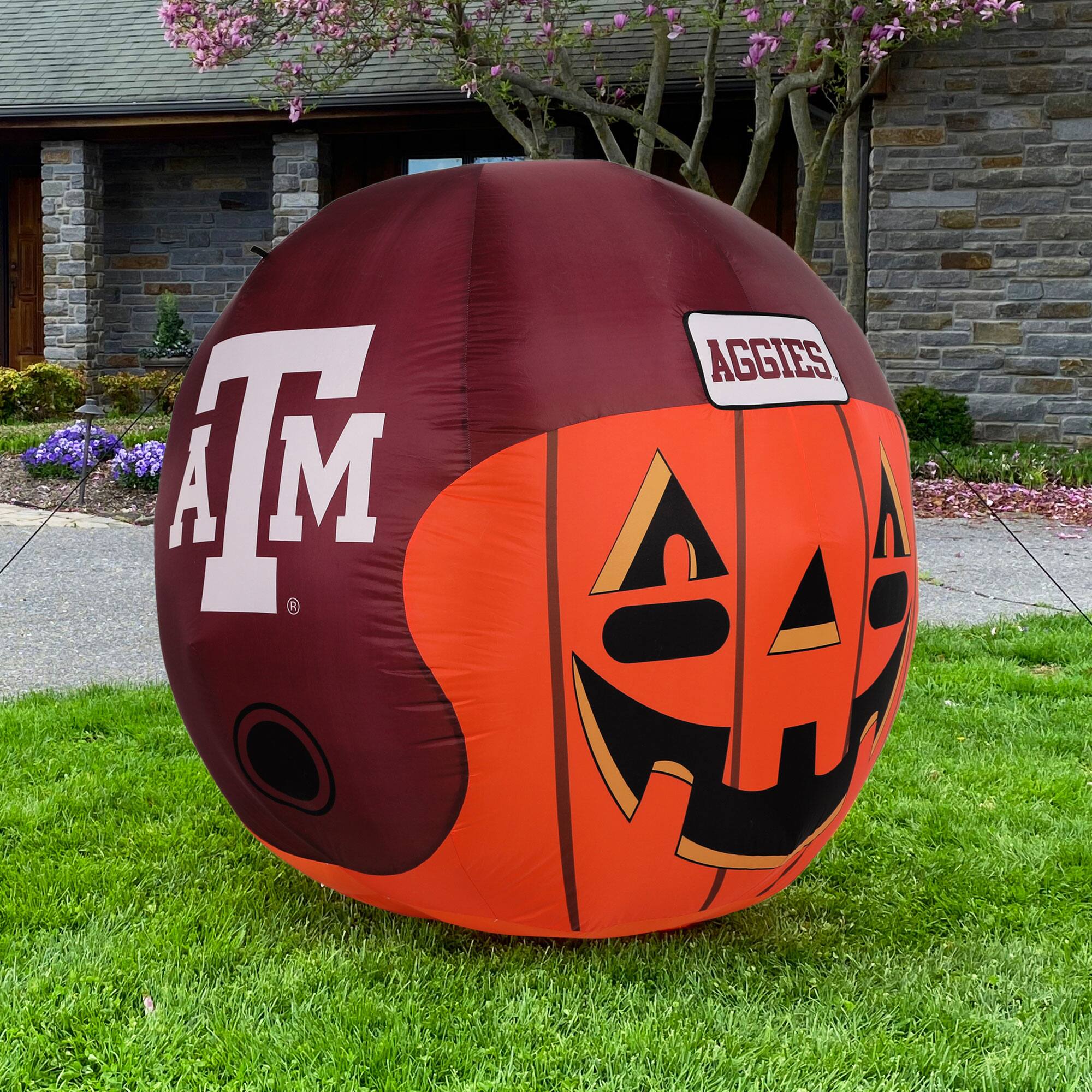 Alt View 1. Sporticulture - Texas A&M Aggies Jack-O-Helmet Inflatable - Multicolor.
