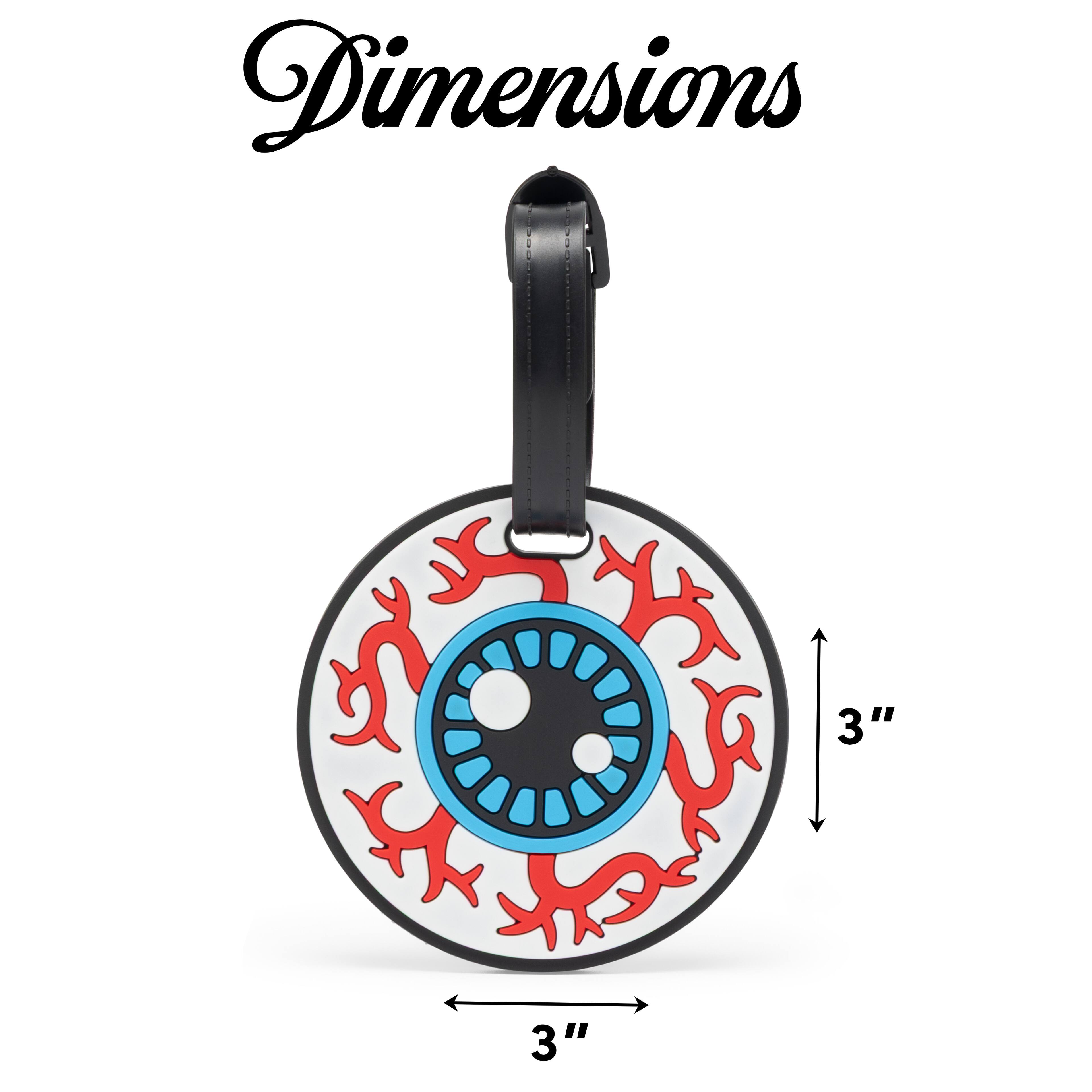 Alt View 1. Von Dutch - Von Dutch Vision 2-Piece Suitcase ID Tag Set with Adjustable Straps - Vision.
