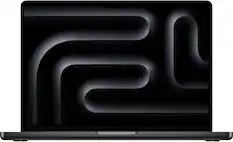 Front. Apple - Geek Squad Certified Refurbished MacBook Pro 14-inch Apple M4 chip Built for Apple Intelligence- 16GB Memory - 512GB SSD - Space Black.