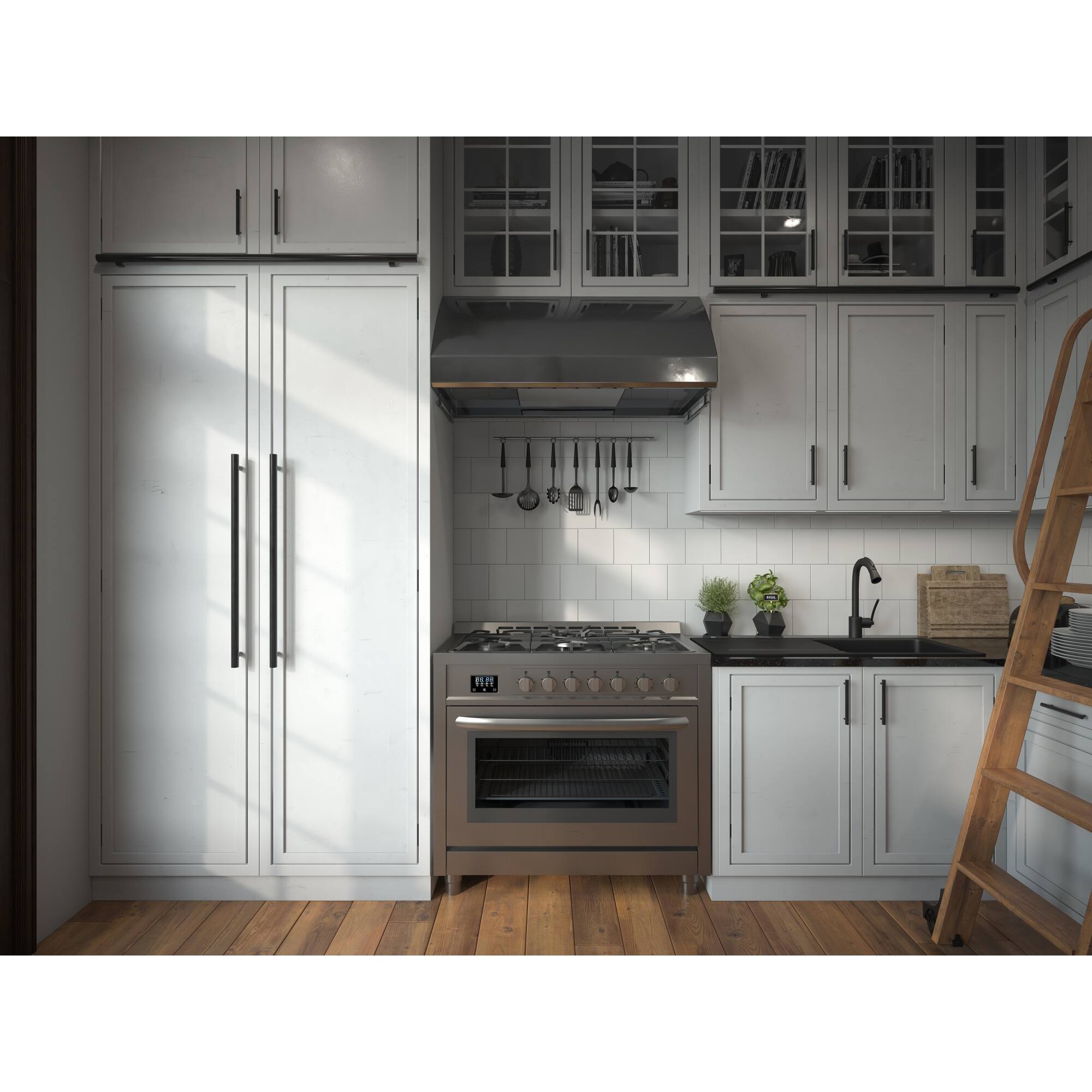 Alt View 9. Koolmore - 36 in. Stainless Steel Professional Gas range with Legs, KM-FR36GL-SS. - Stainless Steel.