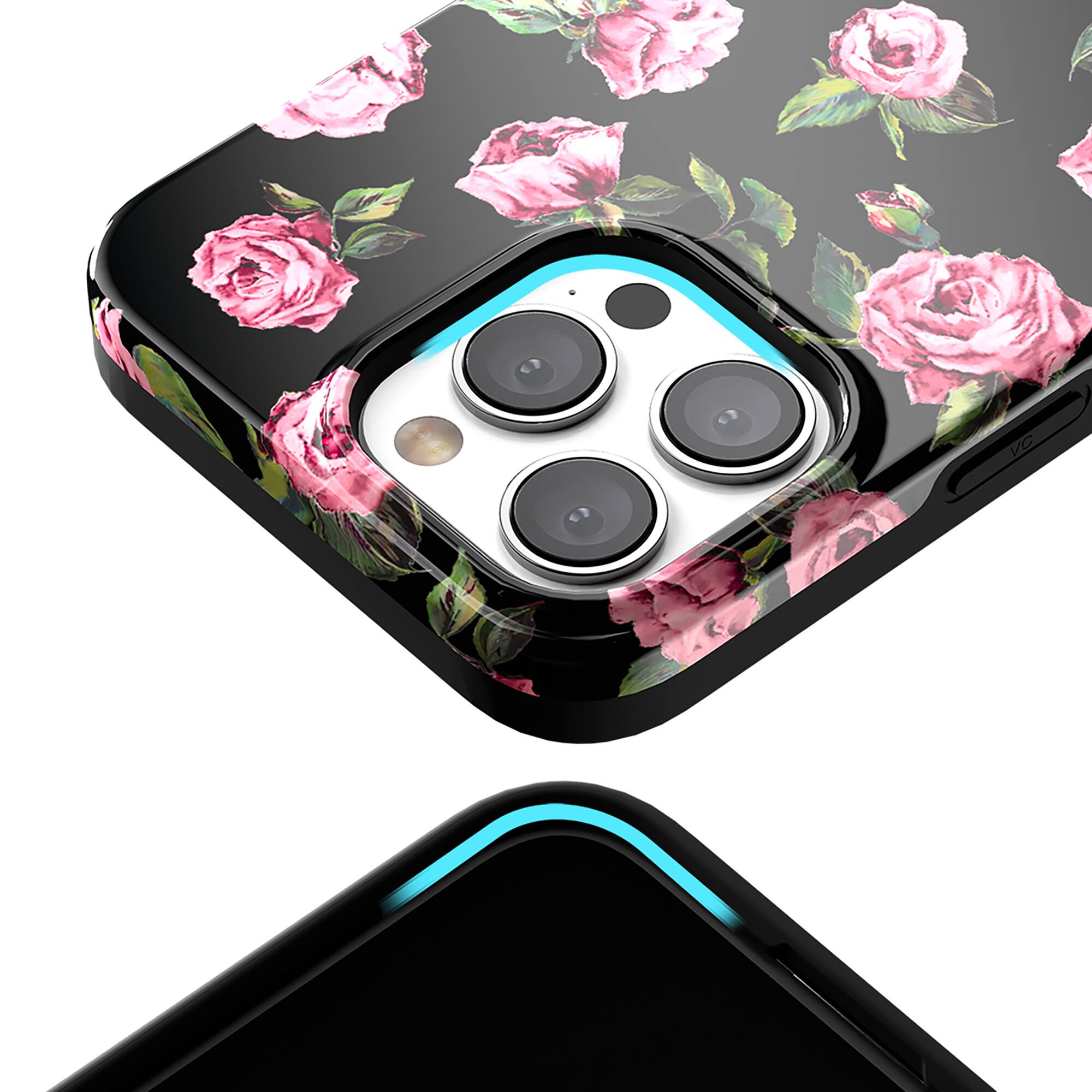 Alt View 1. VELVET CAVIAR - Magsafe Case for Apple iPhone 16 Pro Max - Pink Rose Floral.
