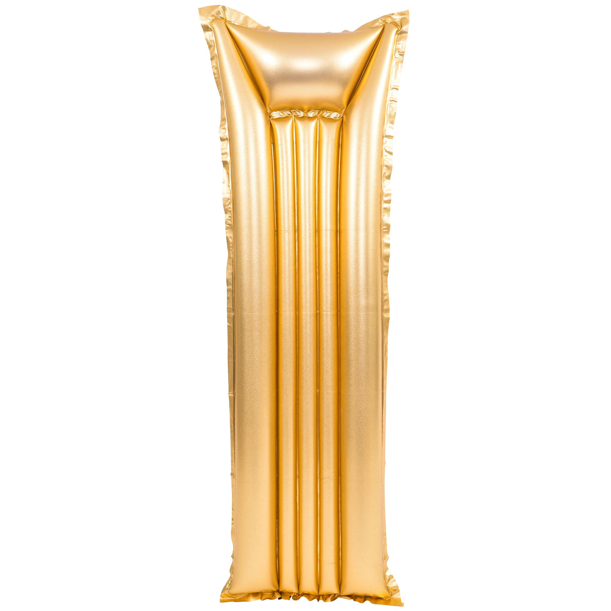 Pool Central - 6' Inflatable Golden Swimming Pool Mattress Float - Gold