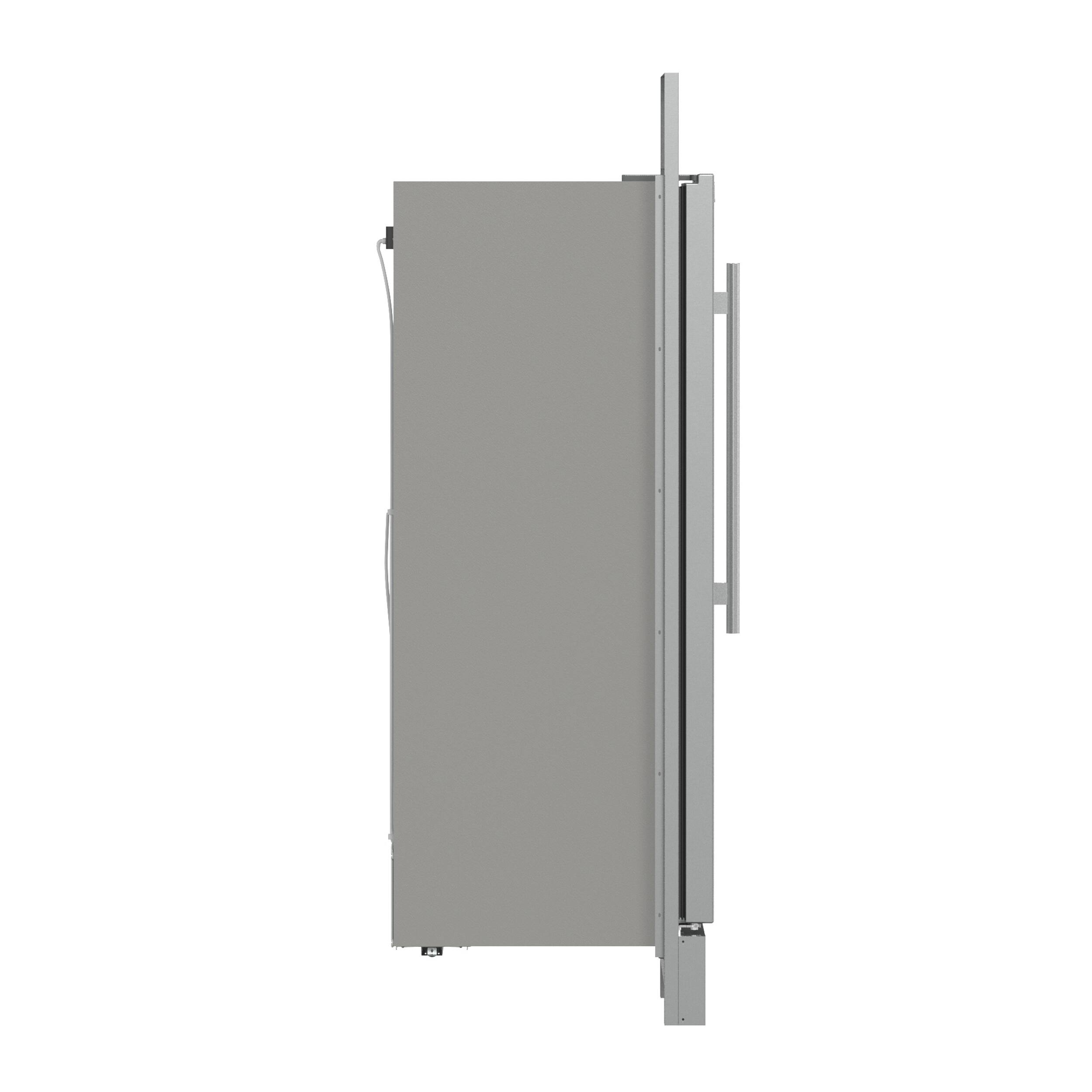 Left. Forno Appliances - Fortezza 14 Cu. Ft. Left-Swing Freezer with Trim Grill - Stainless steel.