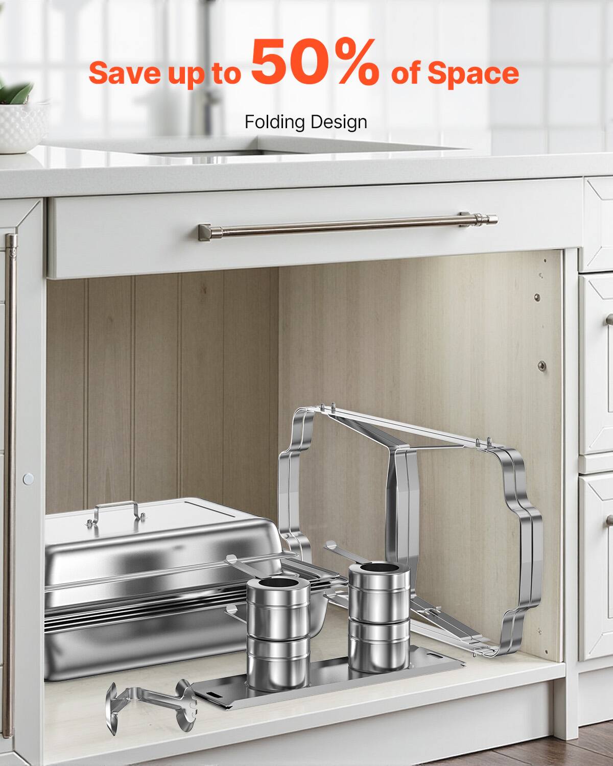 Save up to 50% of Space
Folding Design