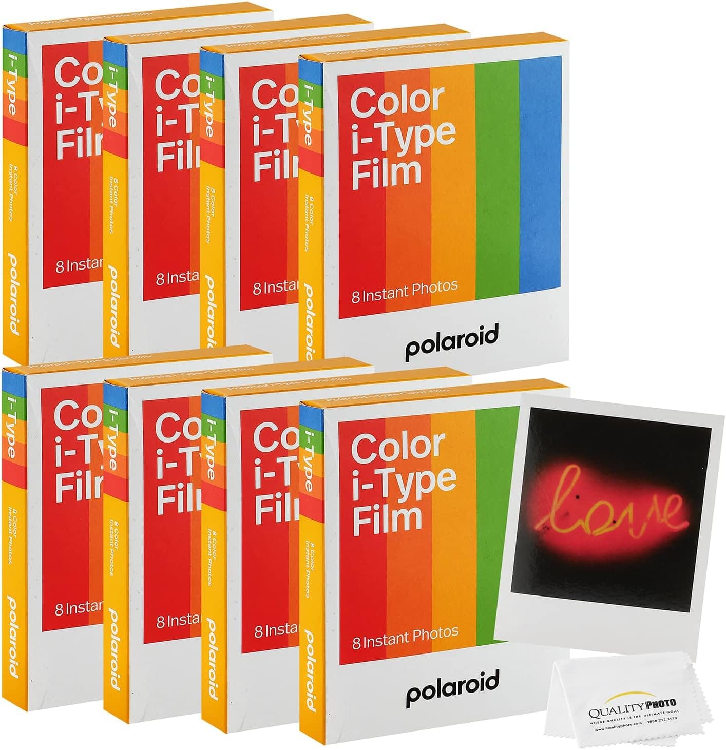 Color Film for I-Type 8 Pack (64 films) Polaroid Color Film for I-Type, W/ Quality Photo Microfiber Cloth price history on PriceWatchPro