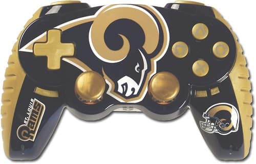 Front Standard. Mad Catz - NFL Wireless GamePad for PlayStation 3 (St. Louis Rams).