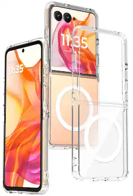 Nakedcellphone - Case for Motorola RAZR ULTRA 2025/2026 Flip Phone - Compatible with MagSafe - Clear