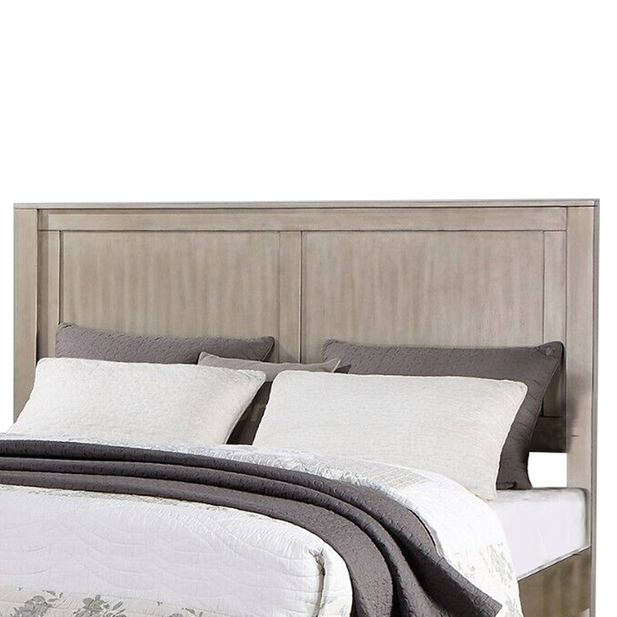 Alt View 1. Manhattan Lane - Kali Platform California King Bed, Panel Design, Storage Drawer - Light Brown.