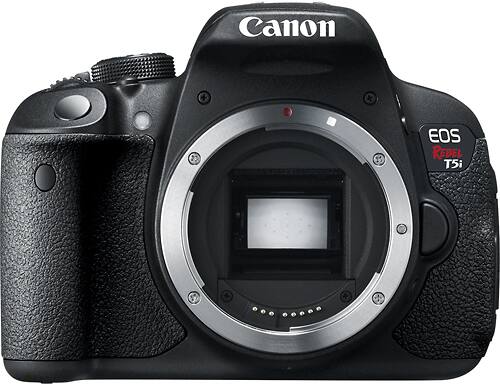 Canon - EOS Rebel T5i DSLR Camera (Body Only) - Black - Larger Front