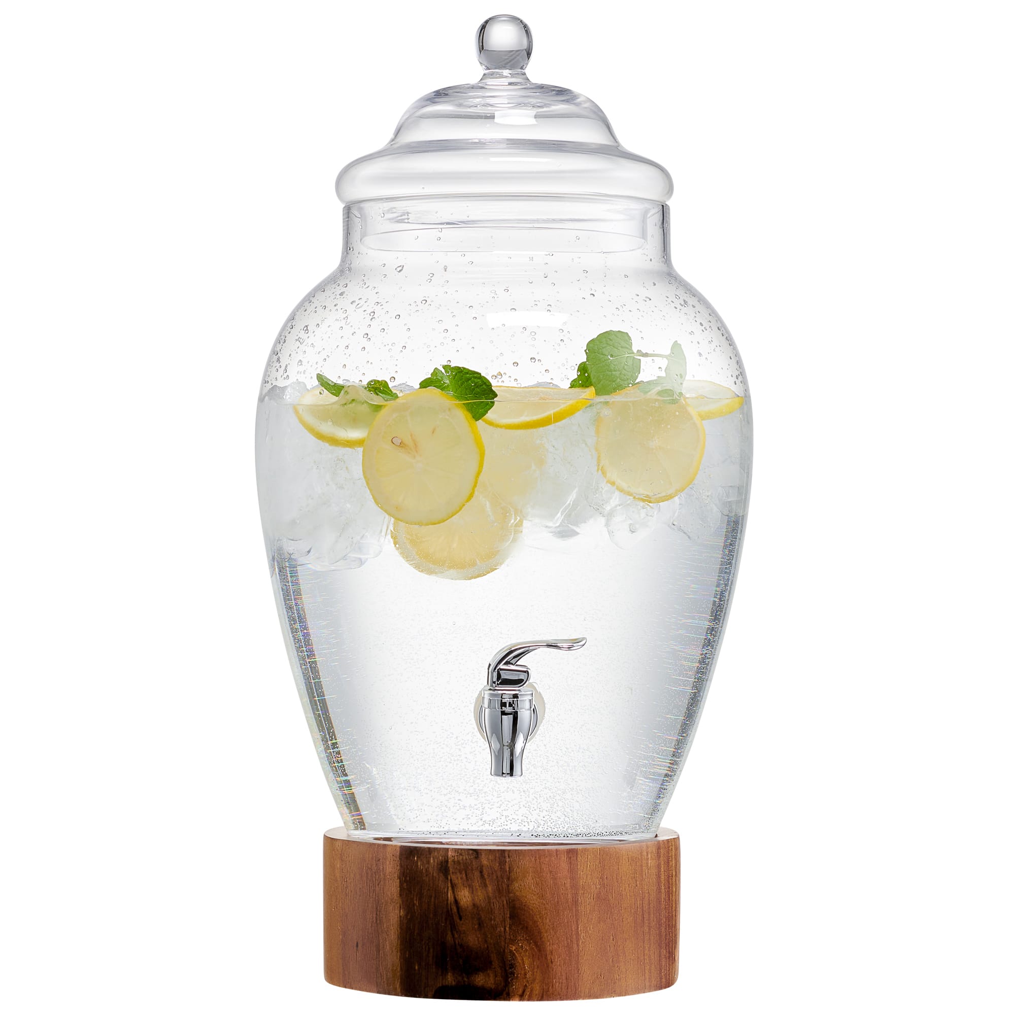 American Atelier - Madera Glass Beverage Dispenser 3 GAL - Clear