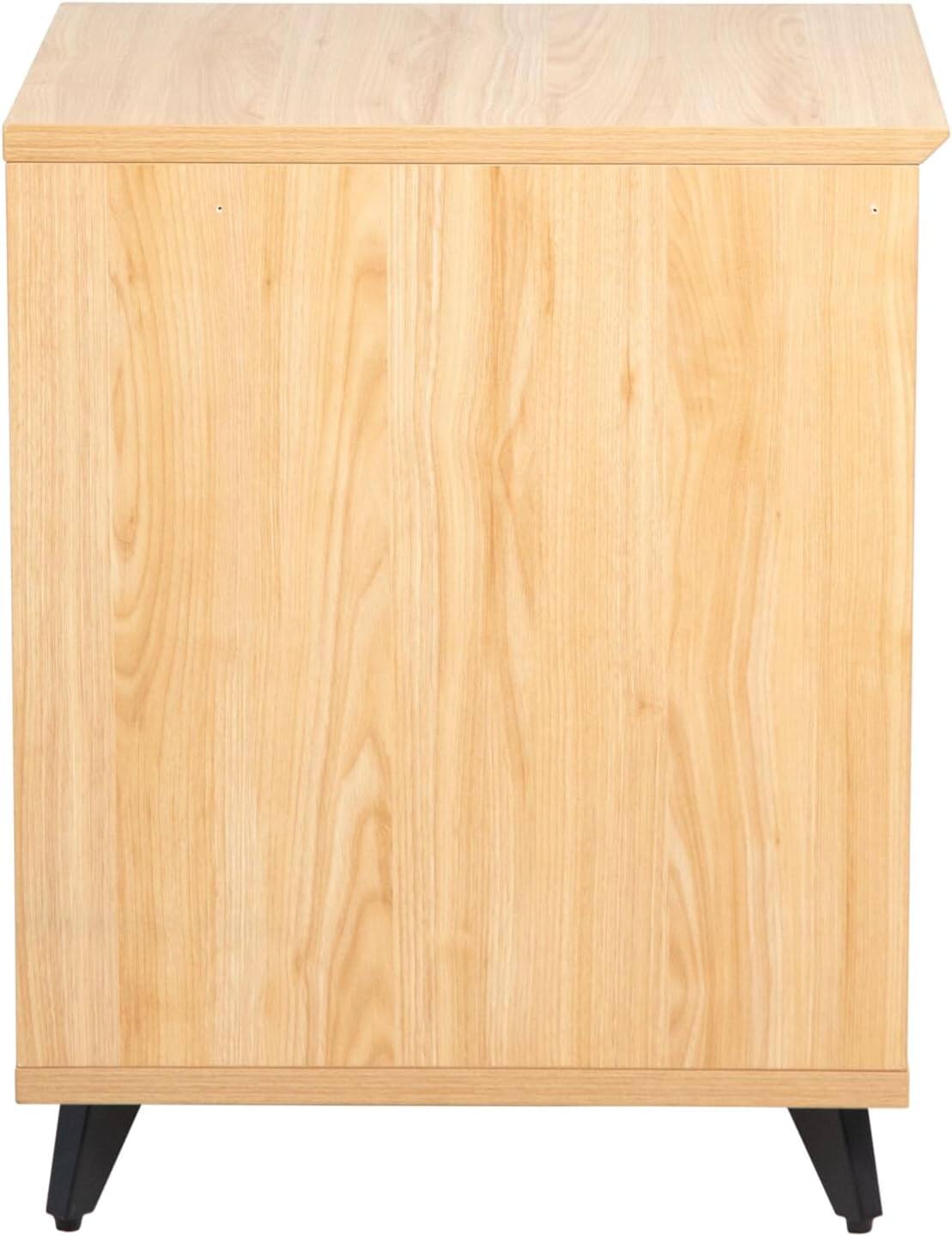 Left. Gator Frameworks - Elite Furniture Series 10U Studio Rack Table in Natural Maple with Slide-Out Tray - Natural Maple Matte Finish.