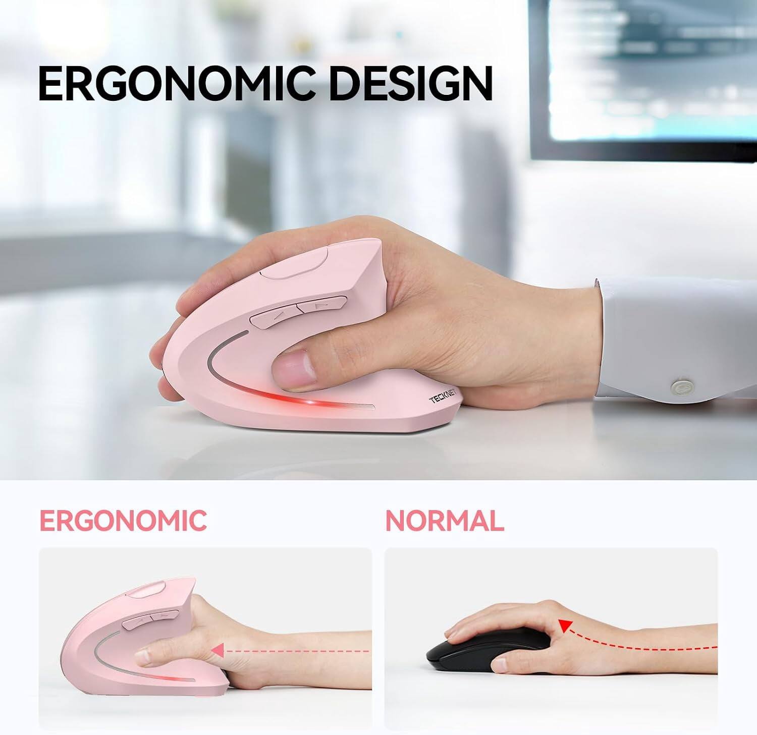 ERGONOMIC DESIGN

TECKNET

ERGONOMIC

NORMAL