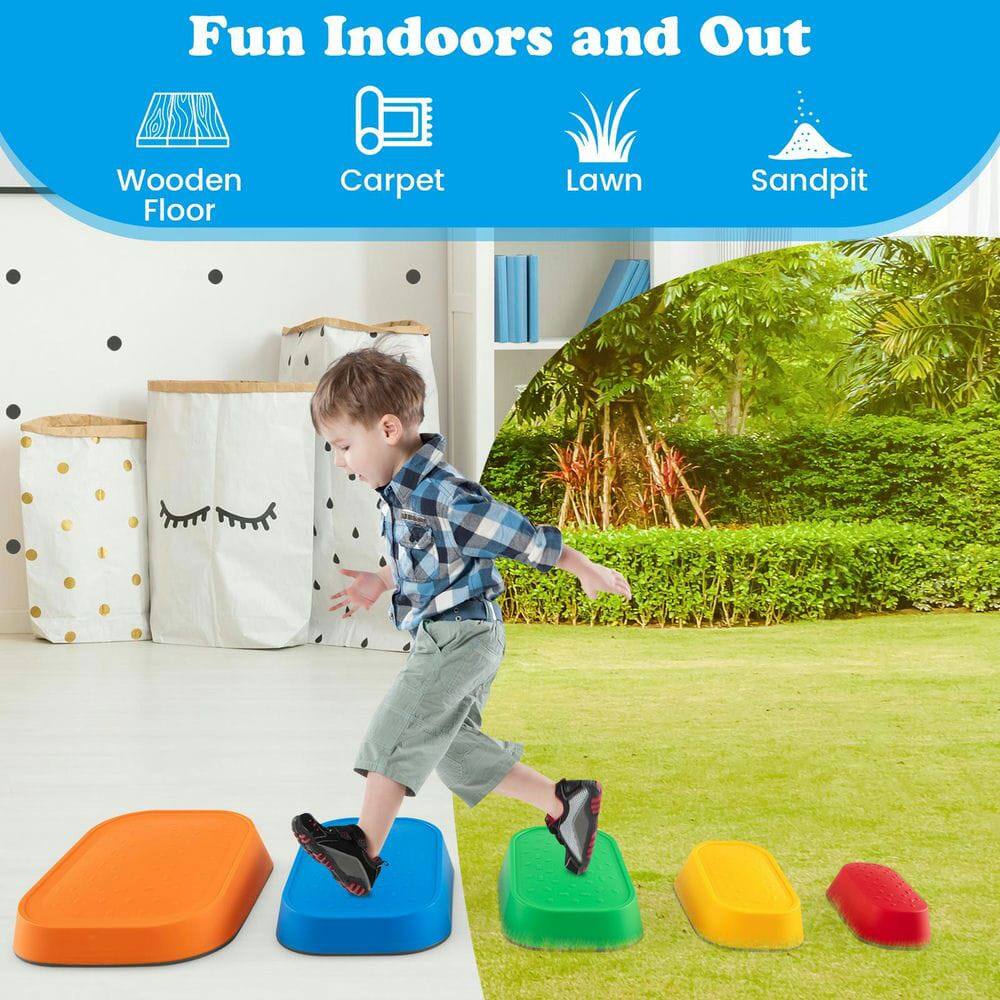 Fun Indoors and Out  
Wooden Floor  
Carpet  
Lawn  
Sandpit