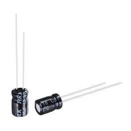 Unique Bargains - 100uF 10V 5x7mm Electrolytic Capacitor, Radial Leads Aluminum, 50pcs, 105C High Temp for TVs, LCD Monitor, VCD - Black