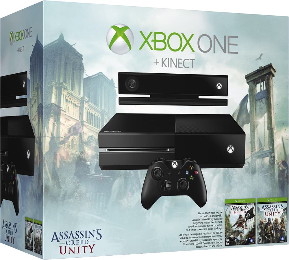 Best Buy: Microsoft Xbox One with Kinect Assassin's Creed Unity Bundle  Black 6RZ-00118