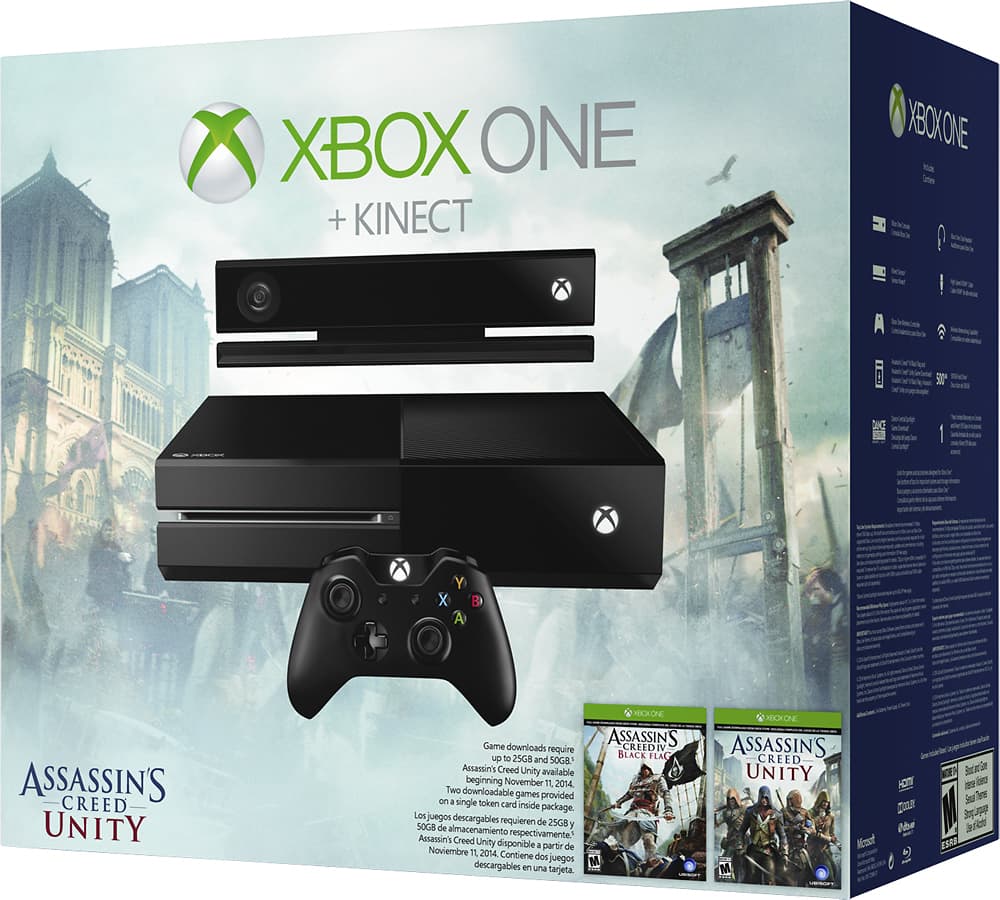 Best Buy: Microsoft Xbox One with Kinect Assassin's Creed Unity Bundle  Black 6RZ-00118