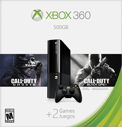 Microsoft Xbox 360 500GB With Gears Of War 3 And Call Of Duty: Black Ops 1  6Z