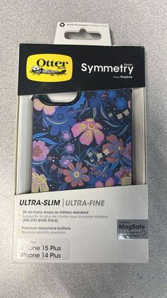 OtterBox - iPhone 15 Plus/iPhone 14 Plus Symmetry Series Case with MagSafe - Polycarbonate Cell Phone Cover - Fairy Fauna