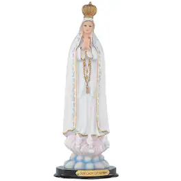 FC Design - 12"H Our Lady of Fatima Our Lady of The Holy Rosary of Fatima Holy Figurine Office Desk Tabletop Home Decor - Multi-Color