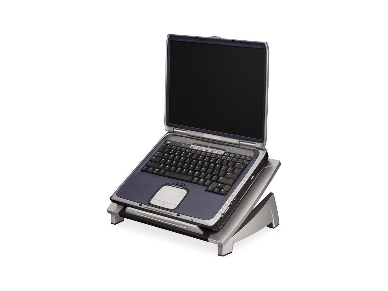 Front. Fellowes - Fellowes Adjustable Laptop Riser 8032001 - Black/Silver.