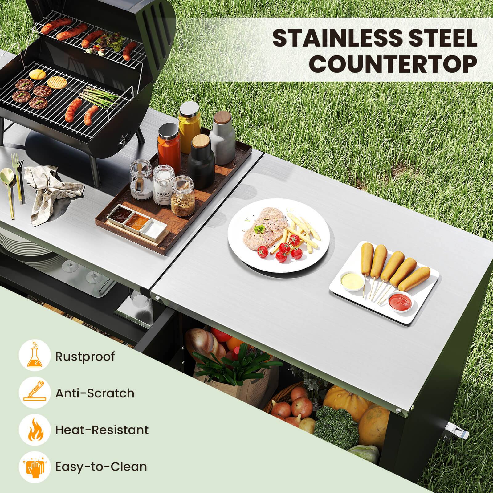 STAINLESS STEEL COUNTERTOP

- Rustproof
- Anti-Scratch
- Heat-Resistant
- Easy-to-Clean