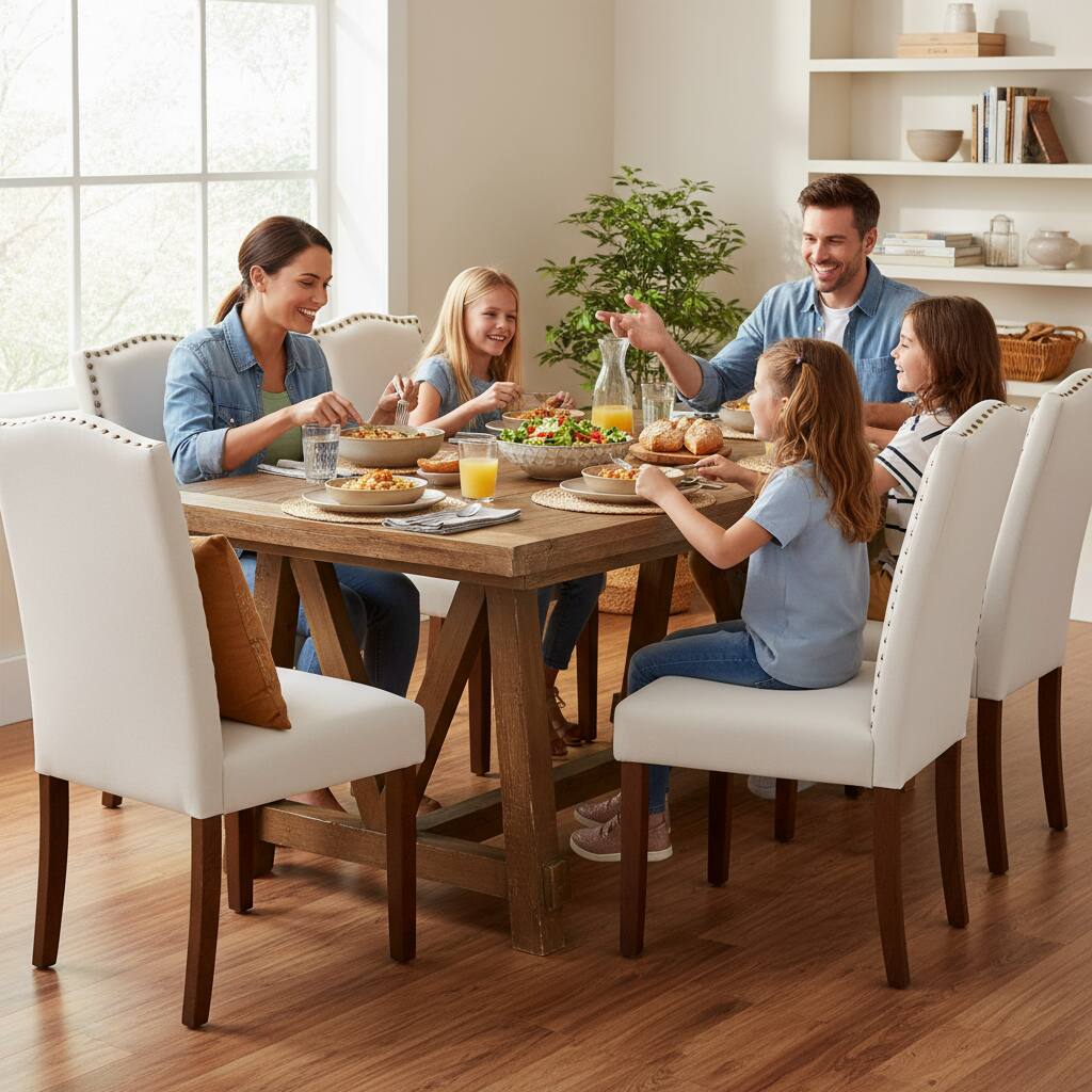 Alt View 5. AOITUN - Dining Chairs Set of 2 - Modern Fabric Upholstered Accent Chairs for Kitchen & Living Room - Beige.