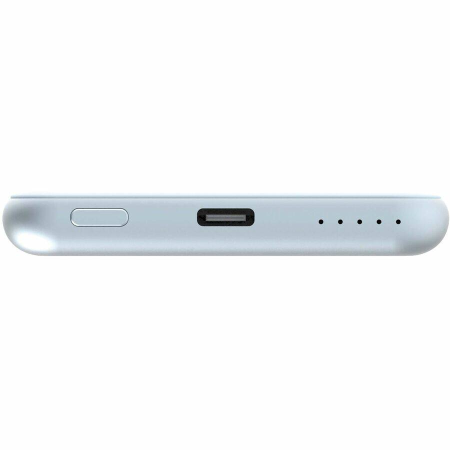 Alt View 3. Verbatim - Verbatim Charge 'n' Go Magnetic Wireless Power Bank 5000 mAh - Blue - For Smartphone - 5000 mAh - 20 W - USB Type-C.