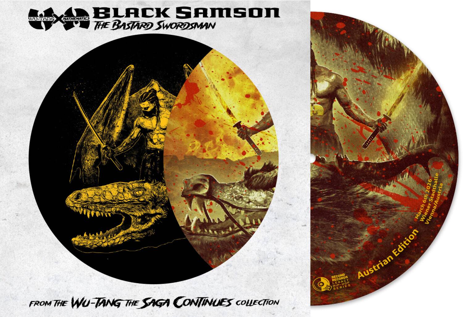 Wu-Tang Clan & DJ Mathematics - Black Samson, The Bastard Swordsman - Vienna Exclusive Picture Disc - VINYL LP