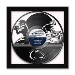 Sporticulture - Penn State Nittany Lions Framed 13" x 13" Vinyl Record Art Print - White
