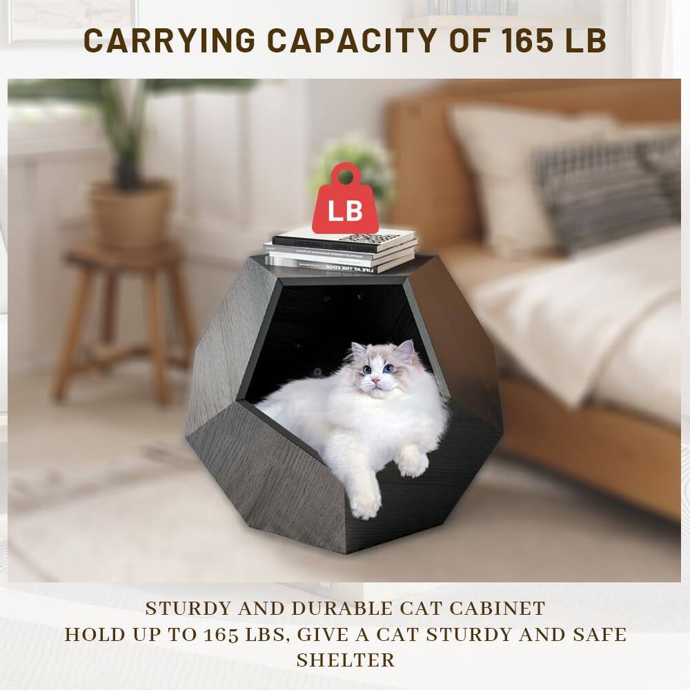 CARRYING CAPACITY OF 165 LB

STURDY AND DURABLE CAT CABINET
HOLD UP TO 165 LBS, GIVE A CAT STURDY AND SAFE SHELTER