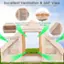 Excellent Ventilation & 360 View: Promote air circulation while keeping unexpected guests away. Zippered Mesh Front and Back Doors. Top Ventilated Mesh Window. 2 Side Double-Layer Mesh Screen Windows. 4 Double-Layer Mesh Screen Windows.
