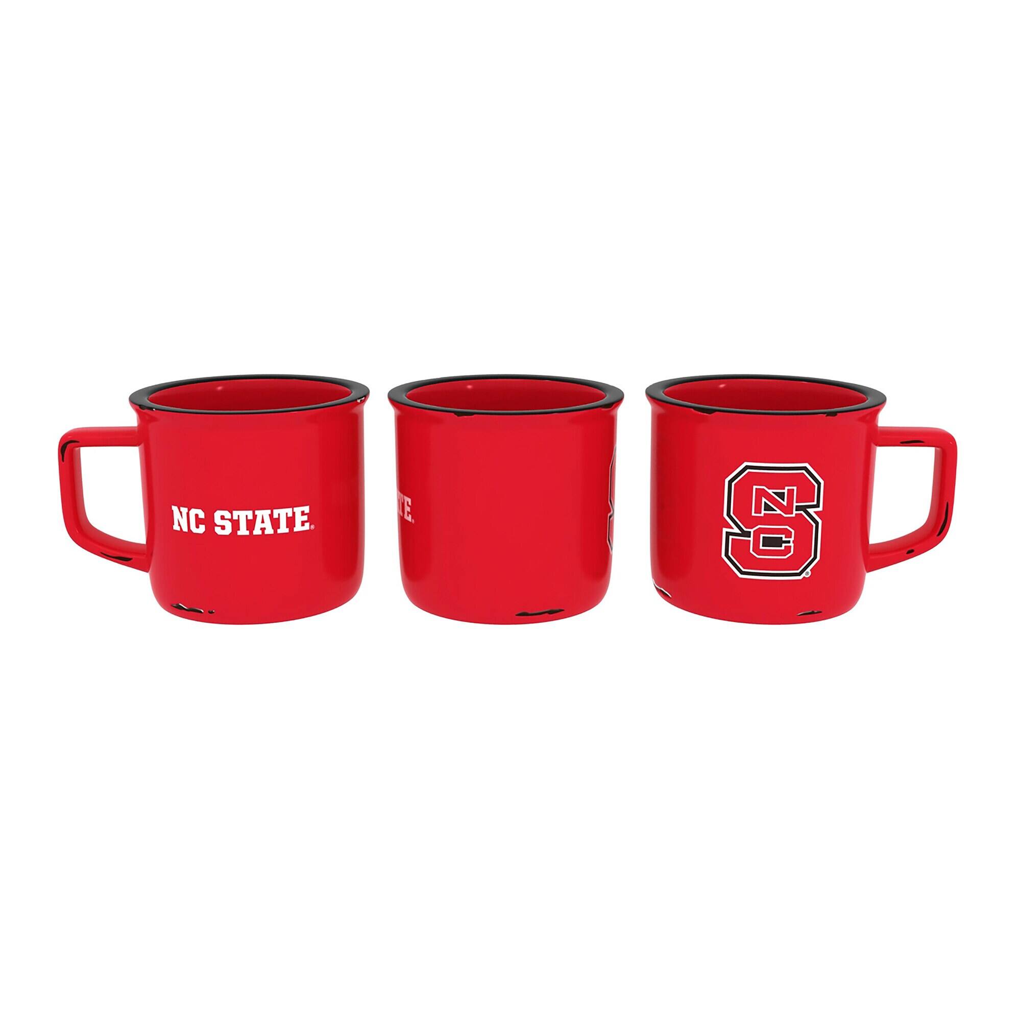 Alt View 1. Evergreen Enterprises - NC State Wolfpack 14oz. Ceramic Camp Cup with Gift Box - Multicolor.