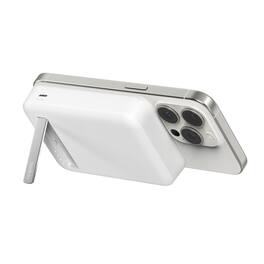 Belkin - BOOST↑CHARGE Pro Wireless Power Bank 10K w/ Qi2, MagSafe Compatible with Kickstand for iPhone 17, 16, 15, 14, and More - White