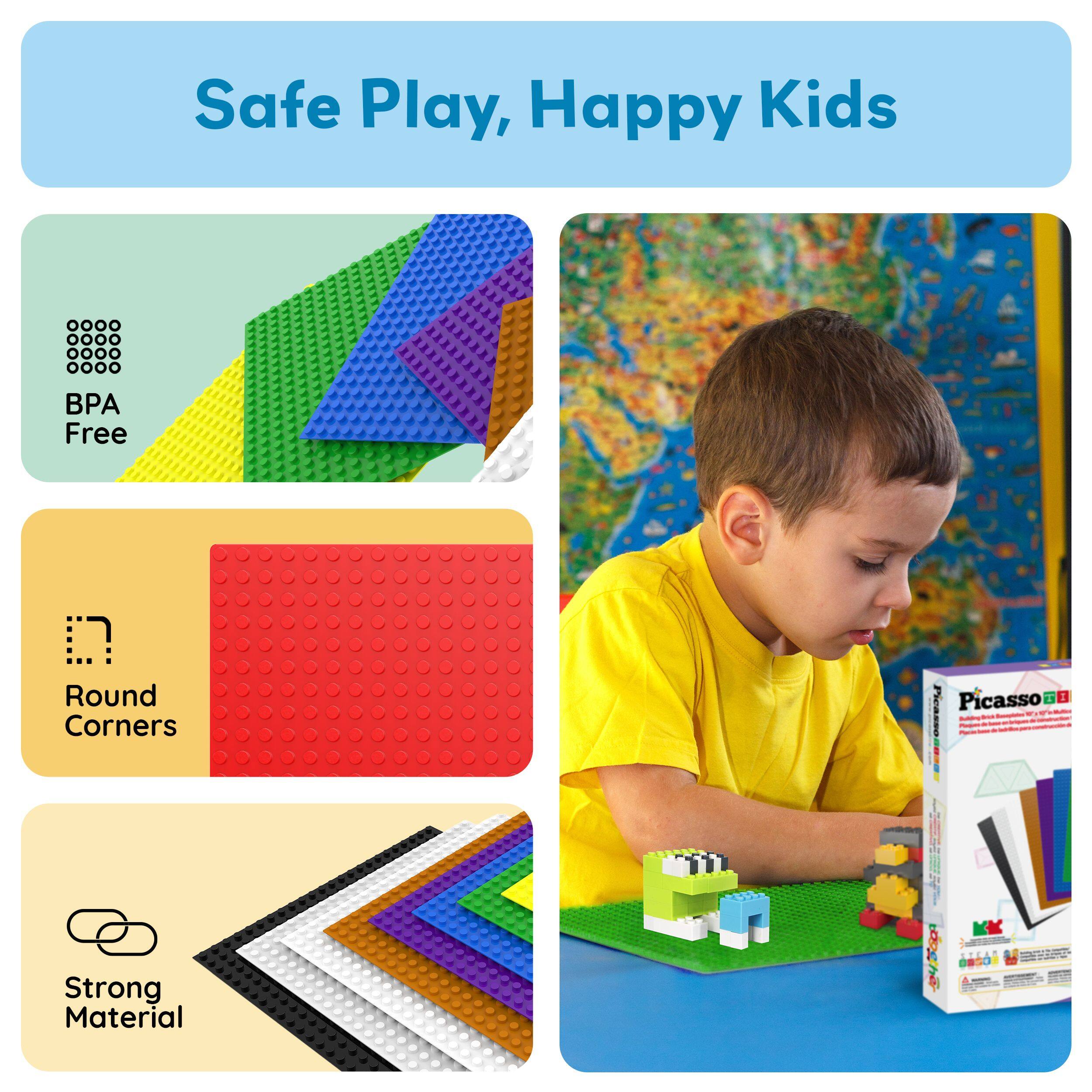Safe Play, Happy Kids

- BPA Free
- Round Corners
- Strong Material