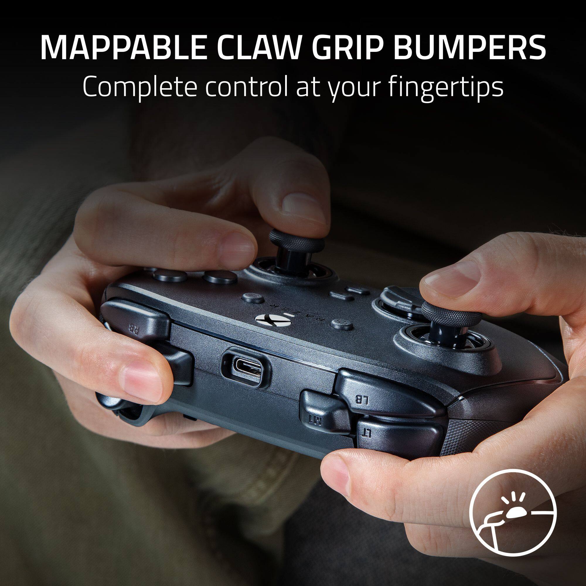 MAPPABLE CLAW GRIP BUMPERS  
Complete control at your fingertips