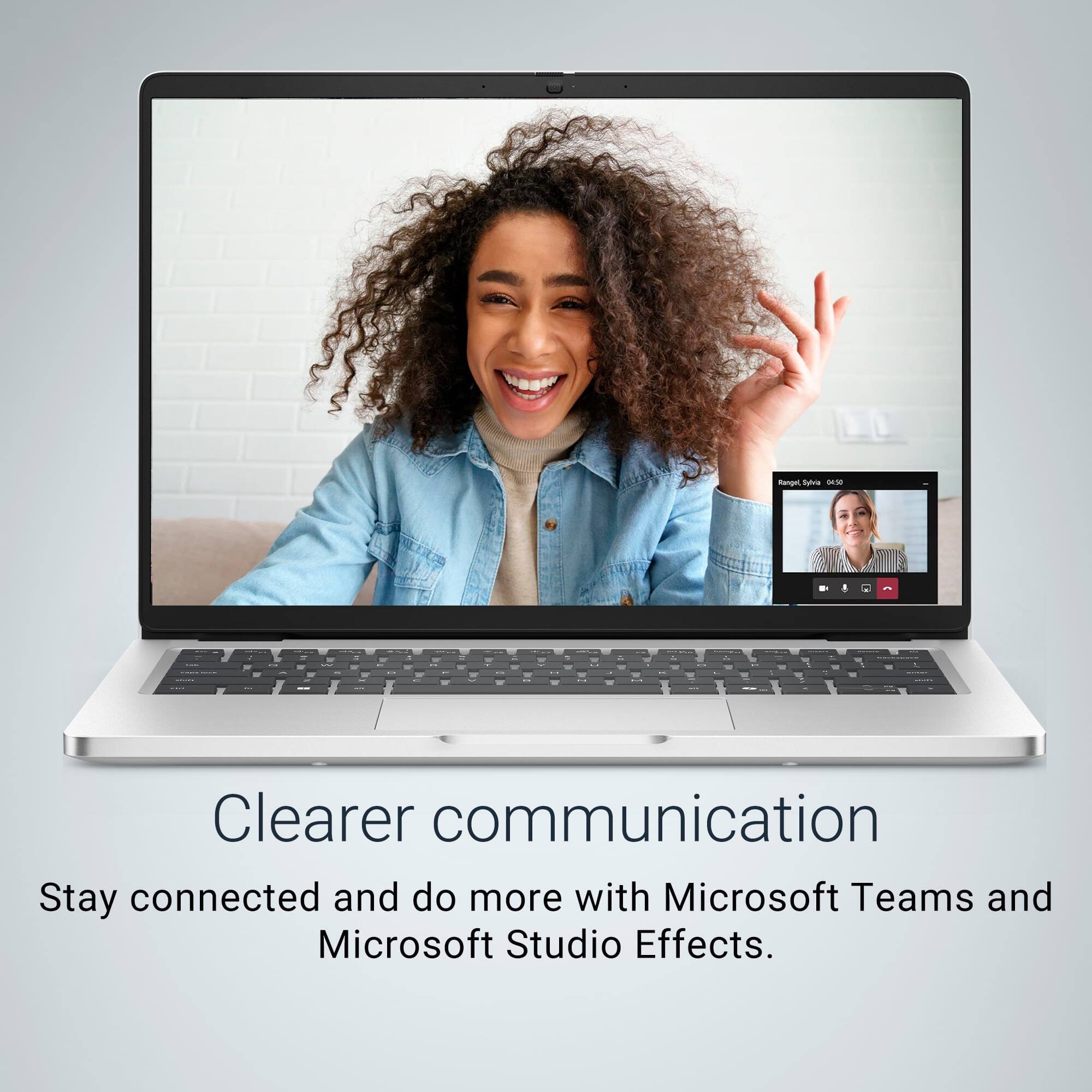 Clearer communication  
Stay connected and do more with Microsoft Teams and Microsoft Studio Effects.