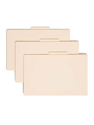 Alt View 1. Smead - Heavy Duty Classification Folders, 2" Expansion, Legal Size, 2 Dividers, Manila, 10/Box  - Manila.